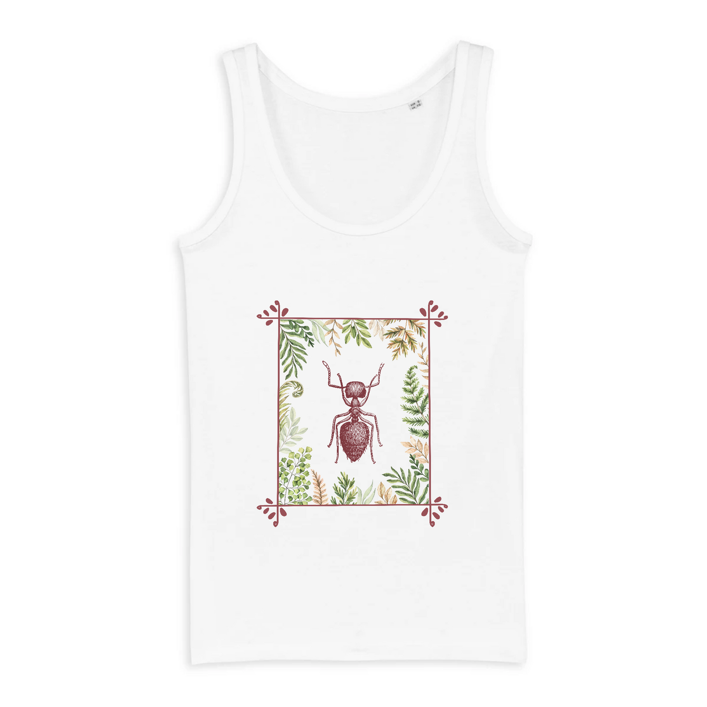 Fourmi | Débardeur Femme 100% coton Bio - DREAMER | Blanc
