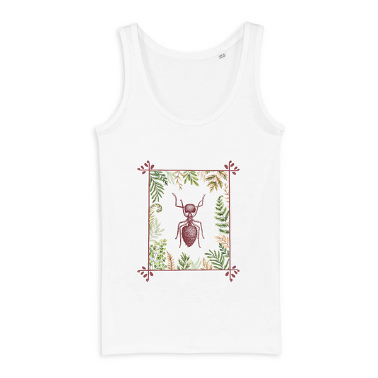 Fourmi | Débardeur Femme 100% coton Bio - DREAMER | Blanc