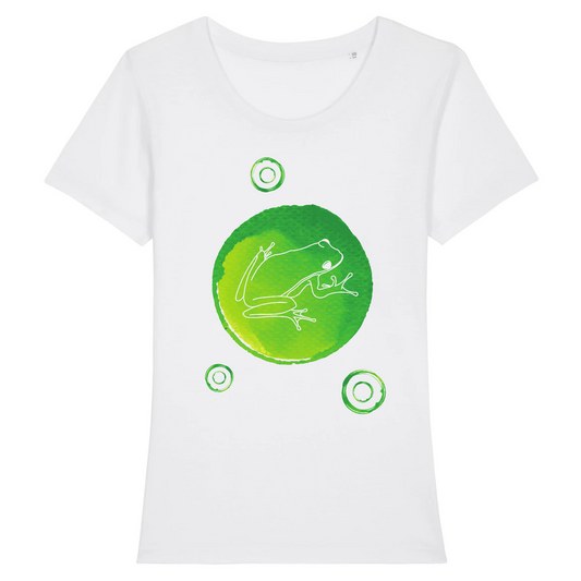 Reinette | T-shirt Femme 100% Coton BIO - EXPRESSER | Blanc