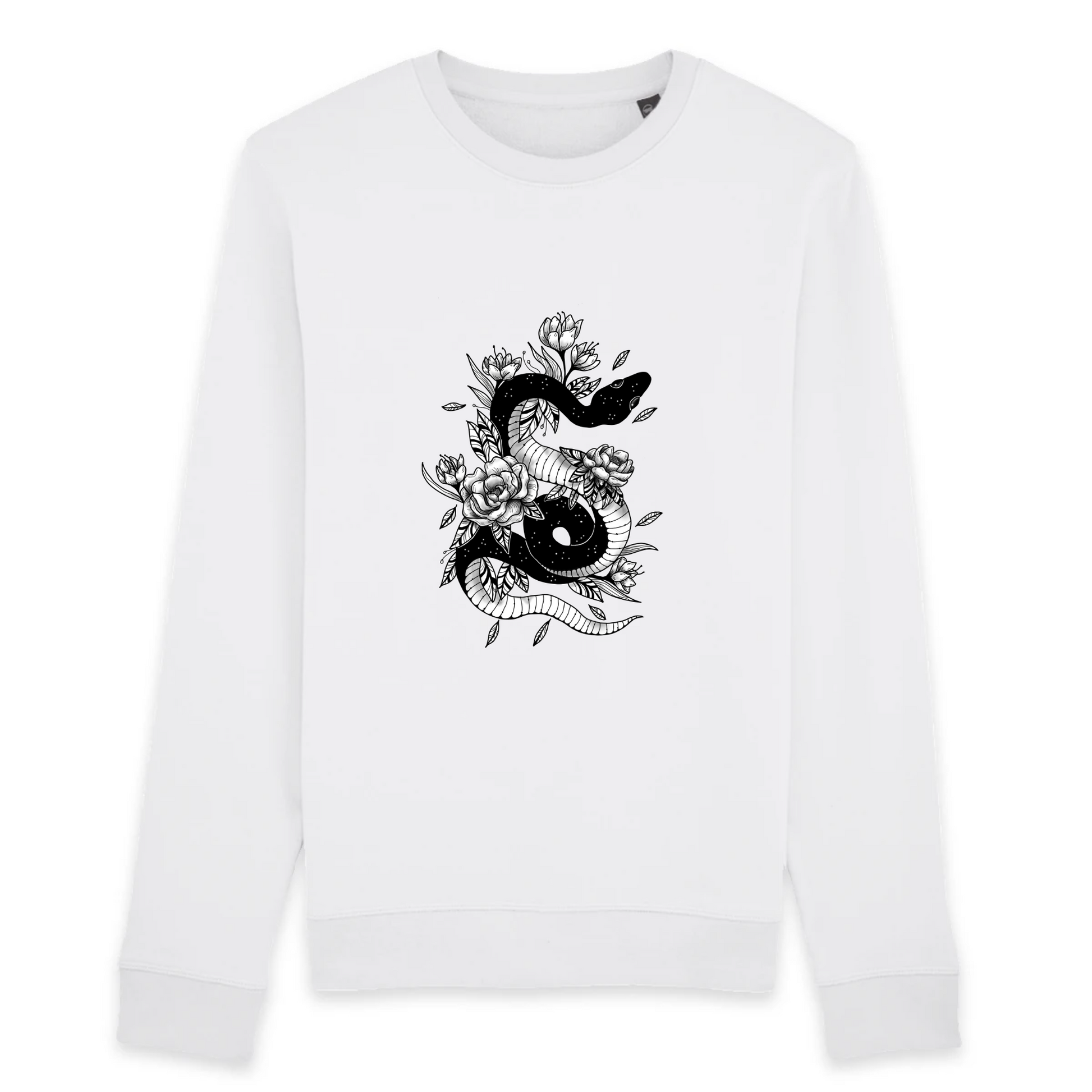 Serpent | Sweat haut de gamme - 85% Coton Biologique - 15% polyester recyclé | Blanc