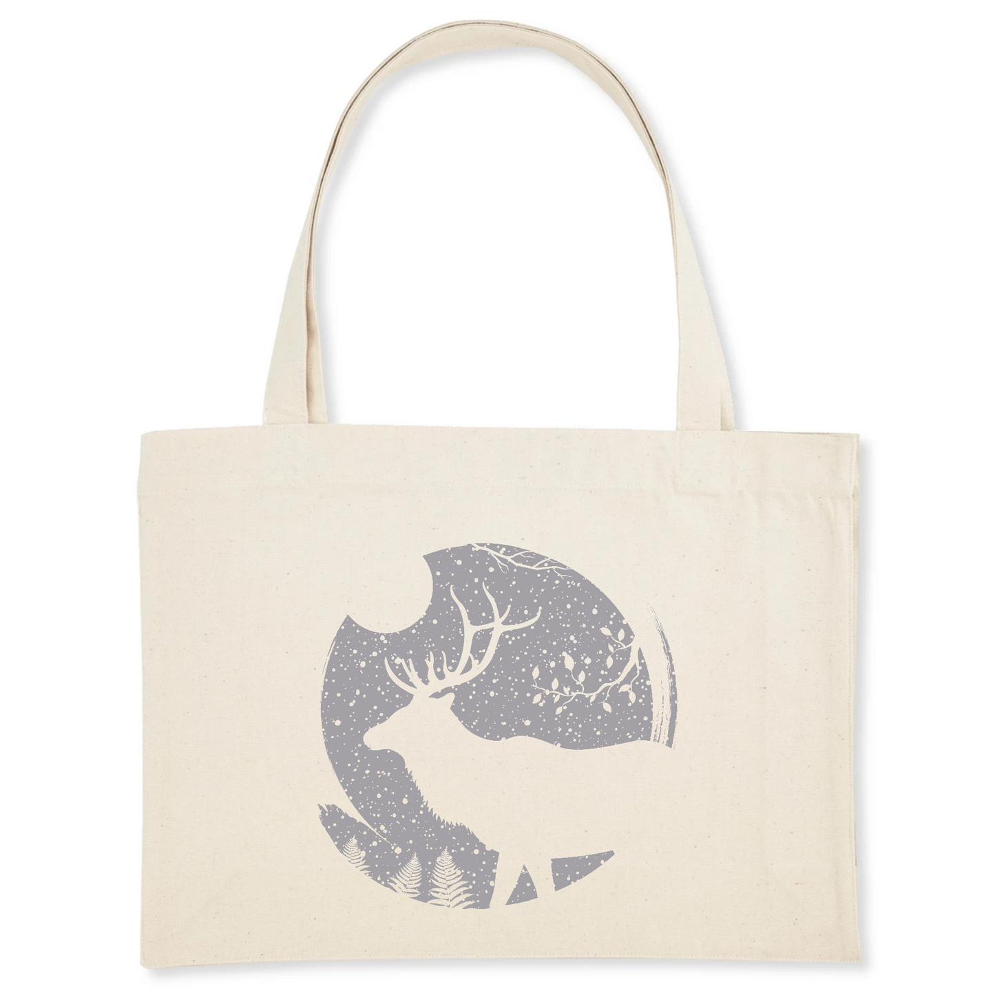 Cerf | Shopping bag - Coton BIO | Blanc