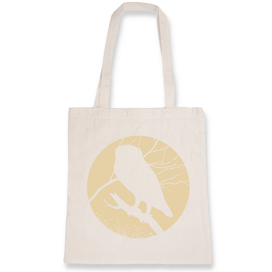 Midnight owl | Totebag - 100% coton BIO | Blanc