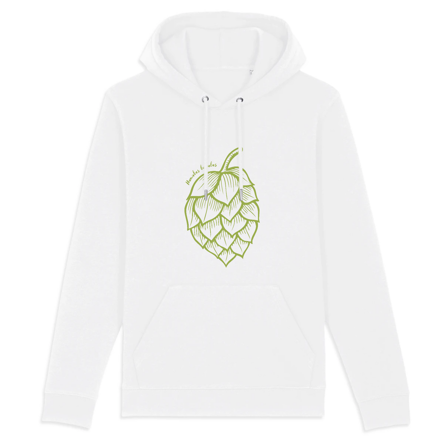 Humulus lupulus | Sweat à capuche BIO Unisexe - CRUISER | Blanc