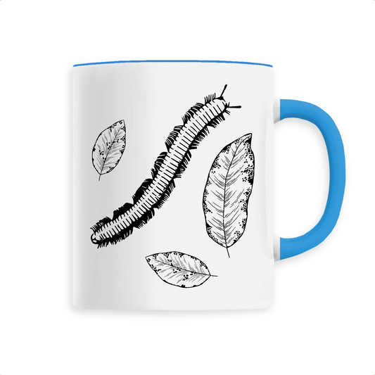 Myriapode | Mug céramique | Bleu