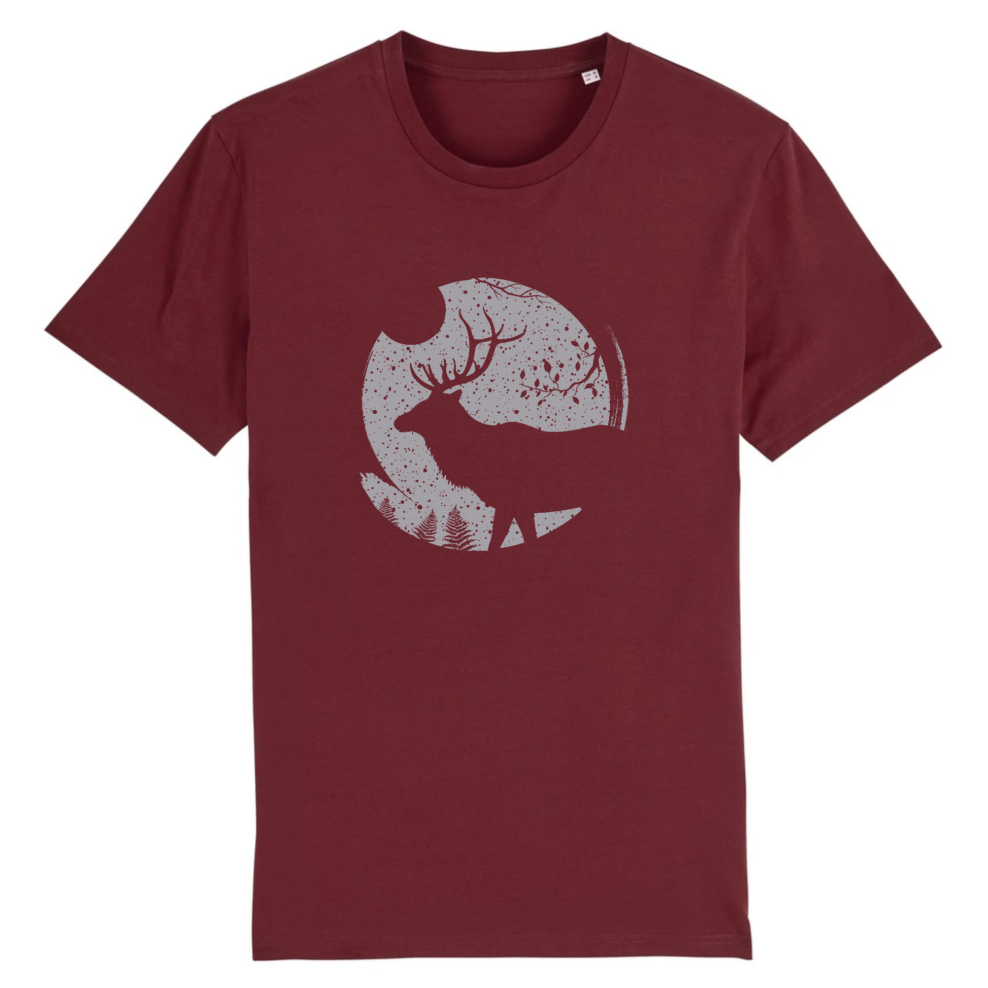 Cerf | T-shirt Unisexe - Coton BIO - CREATOR | Bordeaux