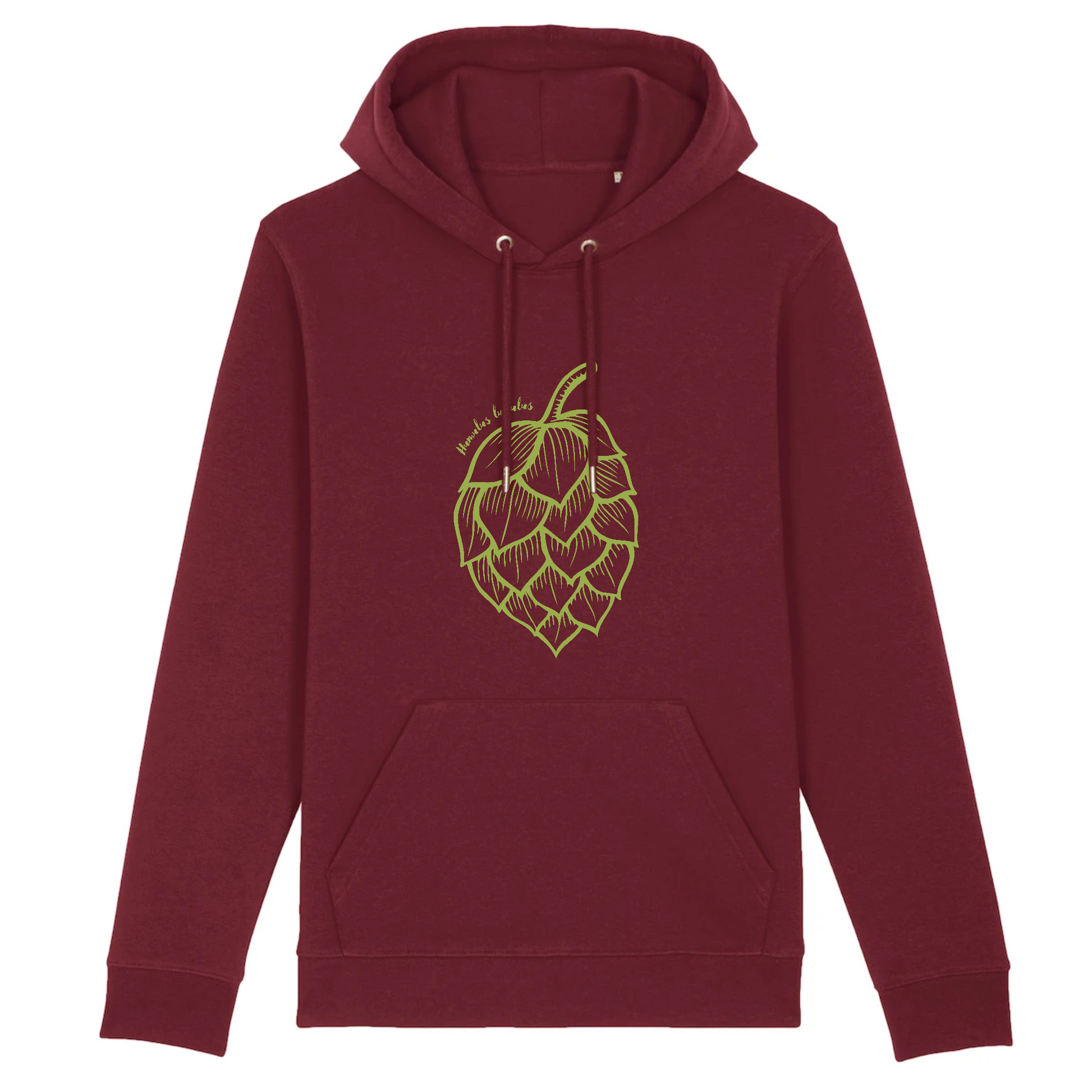 Humulus lupulus | Sweat à capuche BIO Unisexe - CRUISER | Bordeaux