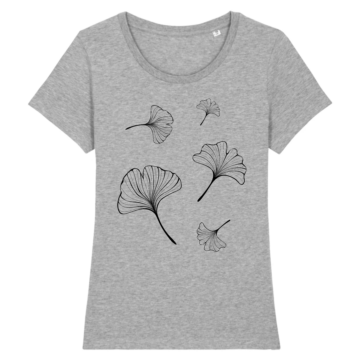 Ginko | T-shirt Femme 100% Coton BIO - EXPRESSER | Gris