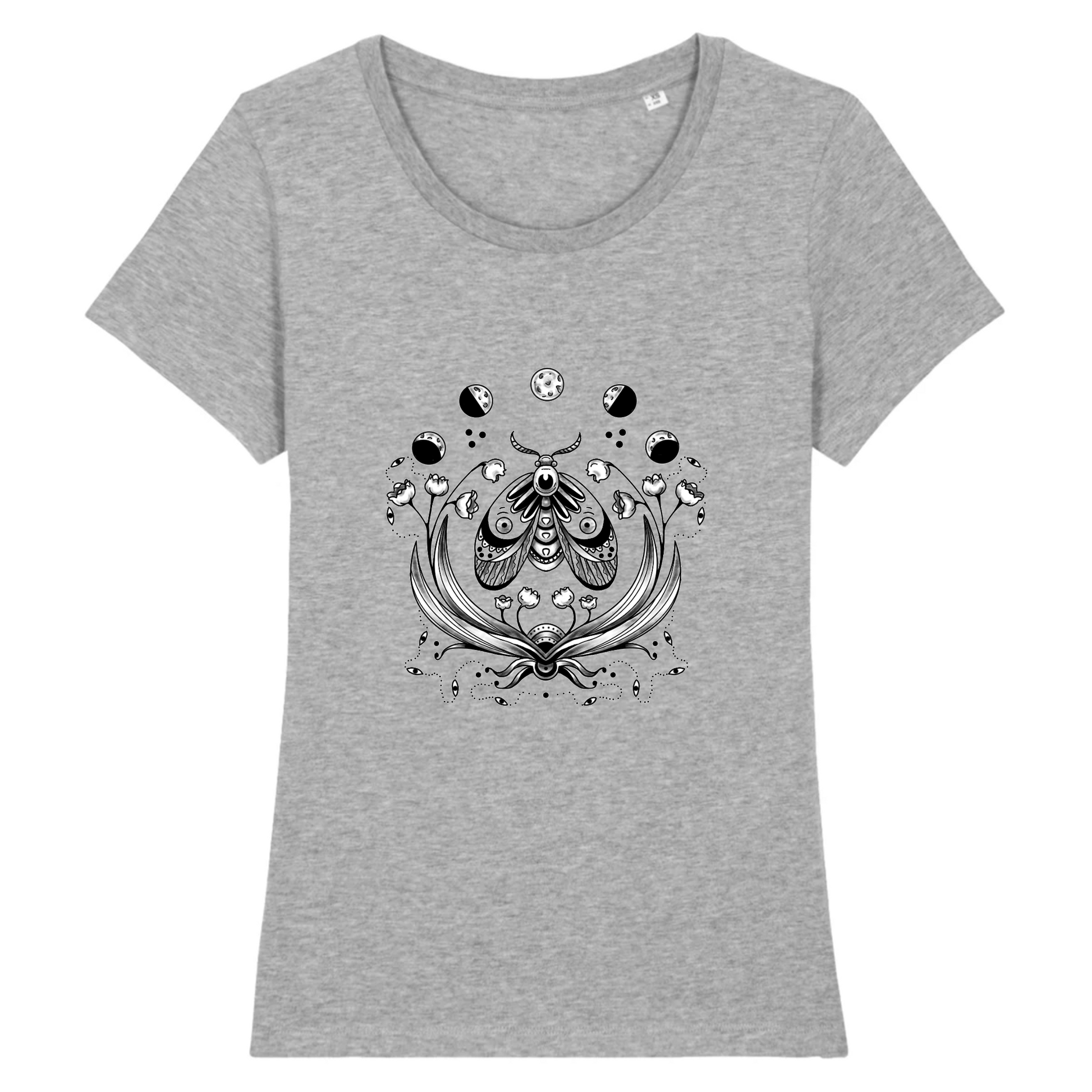 Magic Moth | T-shirt Femme 100% Coton BIO - EXPRESSER | Gris