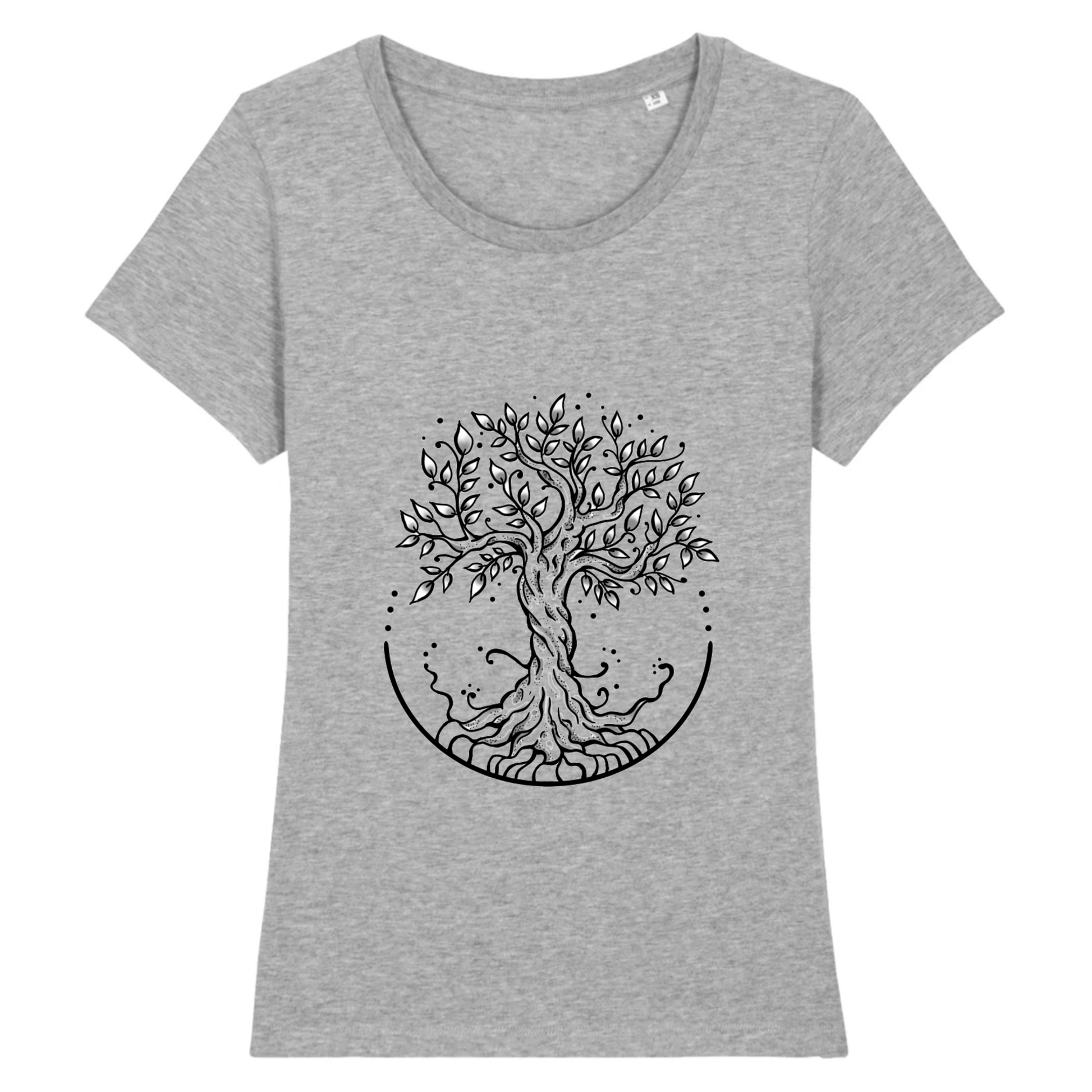 Life tree | SINGER - T-shirt Femme manches longues | Gris