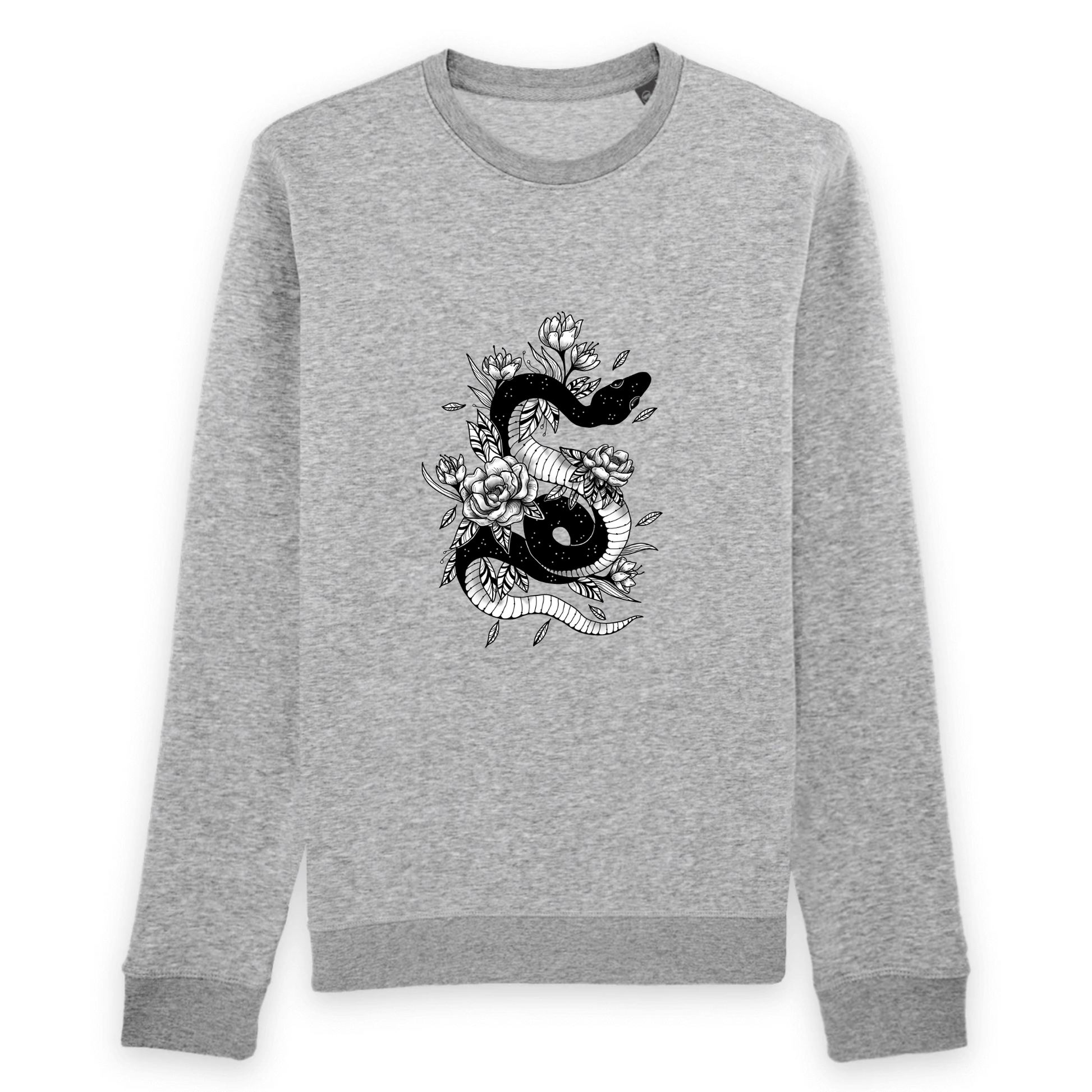 Serpent | Sweat haut de gamme - 85% Coton Biologique - 15% polyester recyclé | Gris