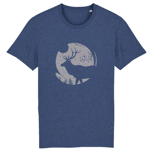 Cerf | T-shirt Unisexe - Coton BIO - CREATOR | Indigo