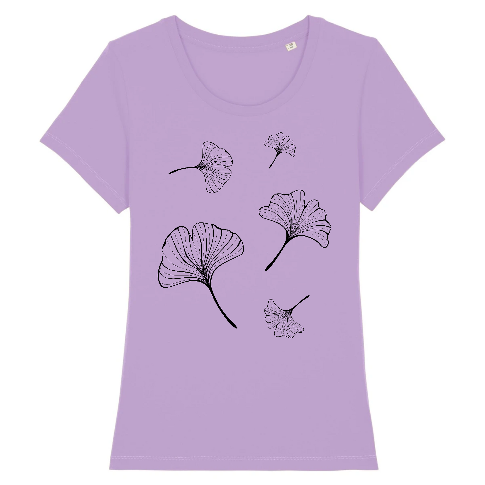 Ginko | T-shirt Femme 100% Coton BIO - EXPRESSER | Lavande