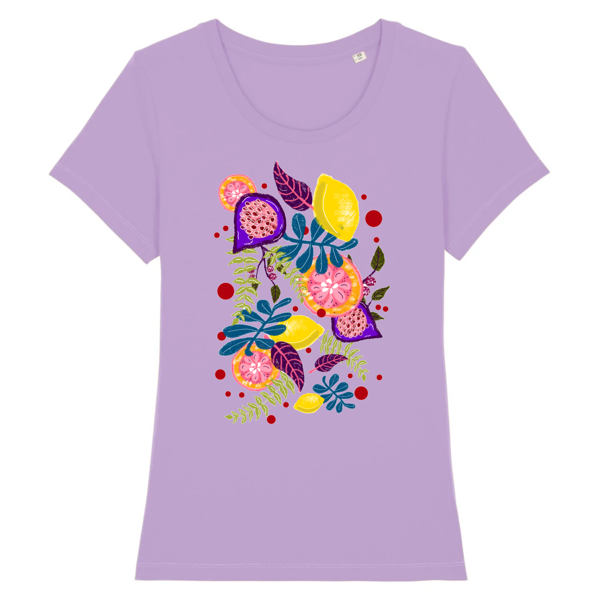 Fruity | T-shirt Femme 100% Coton BIO - EXPRESSER | Lavande