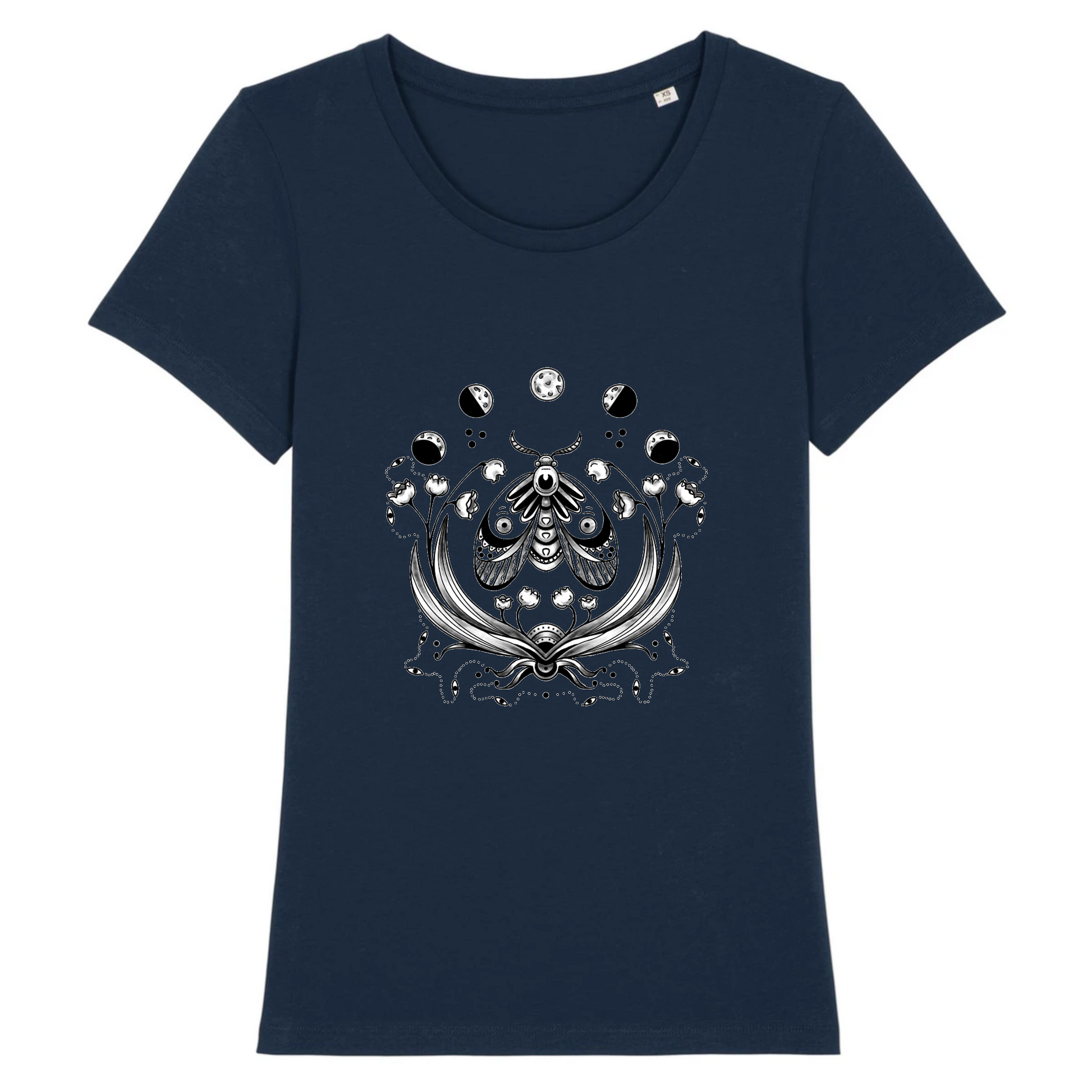 Magic Moth | T-shirt Femme 100% Coton BIO - EXPRESSER | Marine