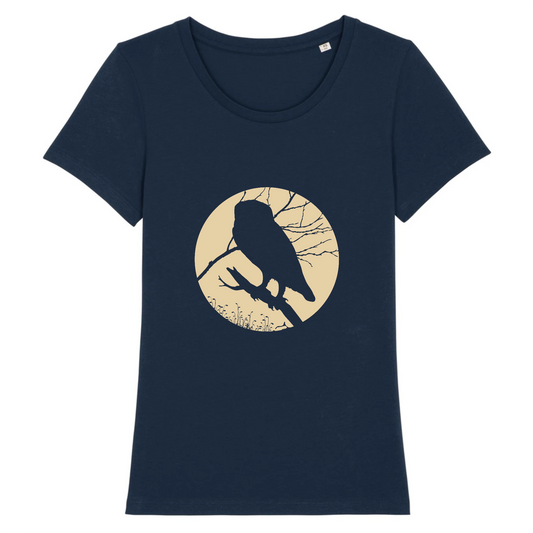 Midnight owl | T-shirt Femme 100% Coton BIO - EXPRESSER | Marine