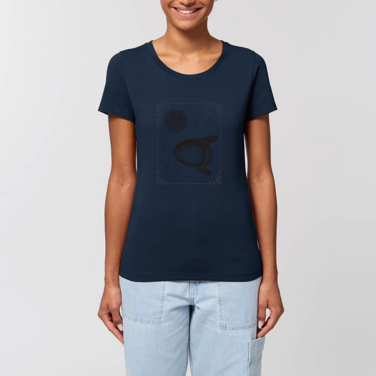 Poisson-lune | T-shirt Femme 100% Coton BIO - EXPRESSER