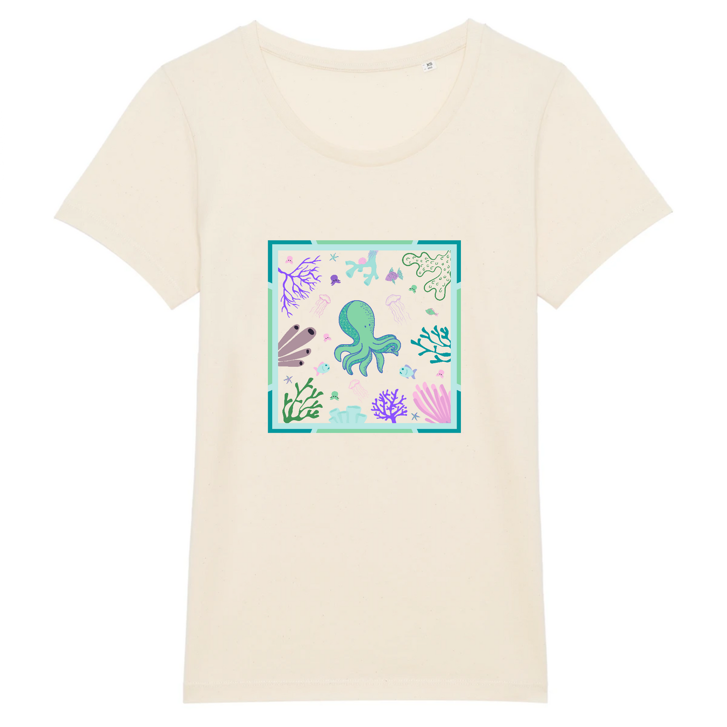Octopus sympaticus | T-shirt Femme 100% Coton BIO - EXPRESSER | Naturel