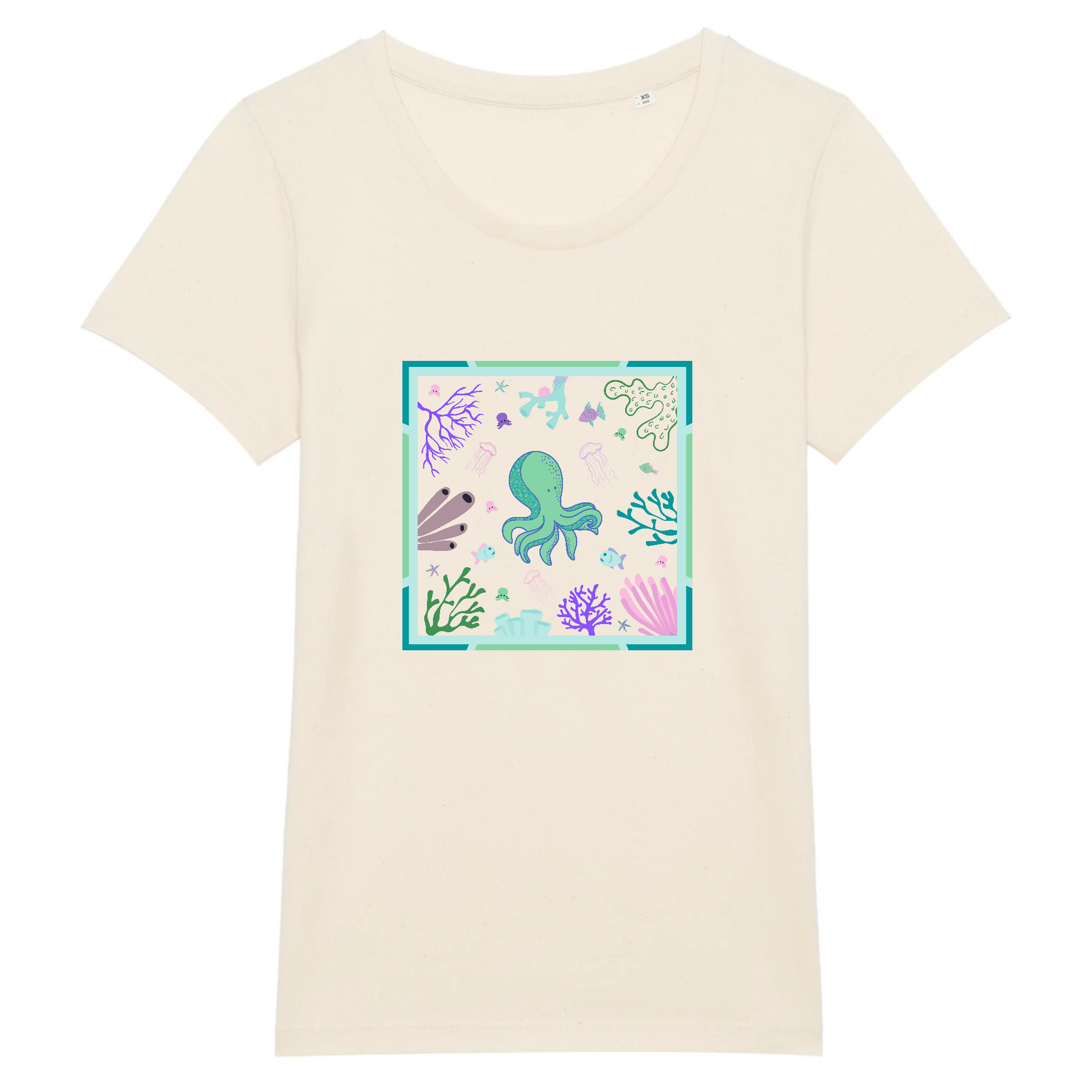 Octopus sympaticus | T-shirt Femme 100% Coton BIO - EXPRESSER | Naturel