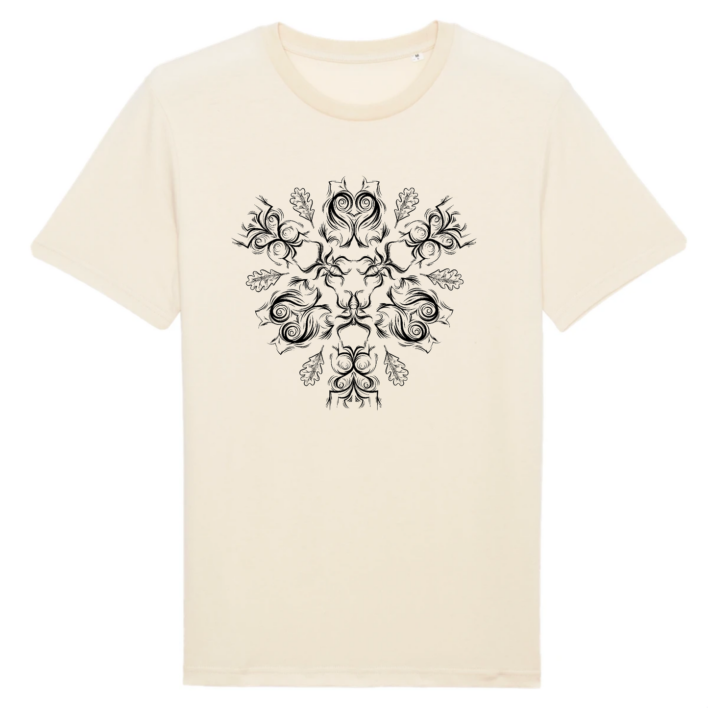 T-shirt homme coton bio | Graphisme faune | Naturel