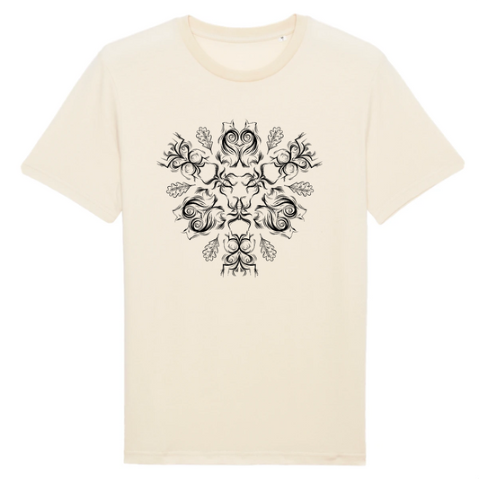 T-shirt homme coton bio | Graphisme faune | Naturel