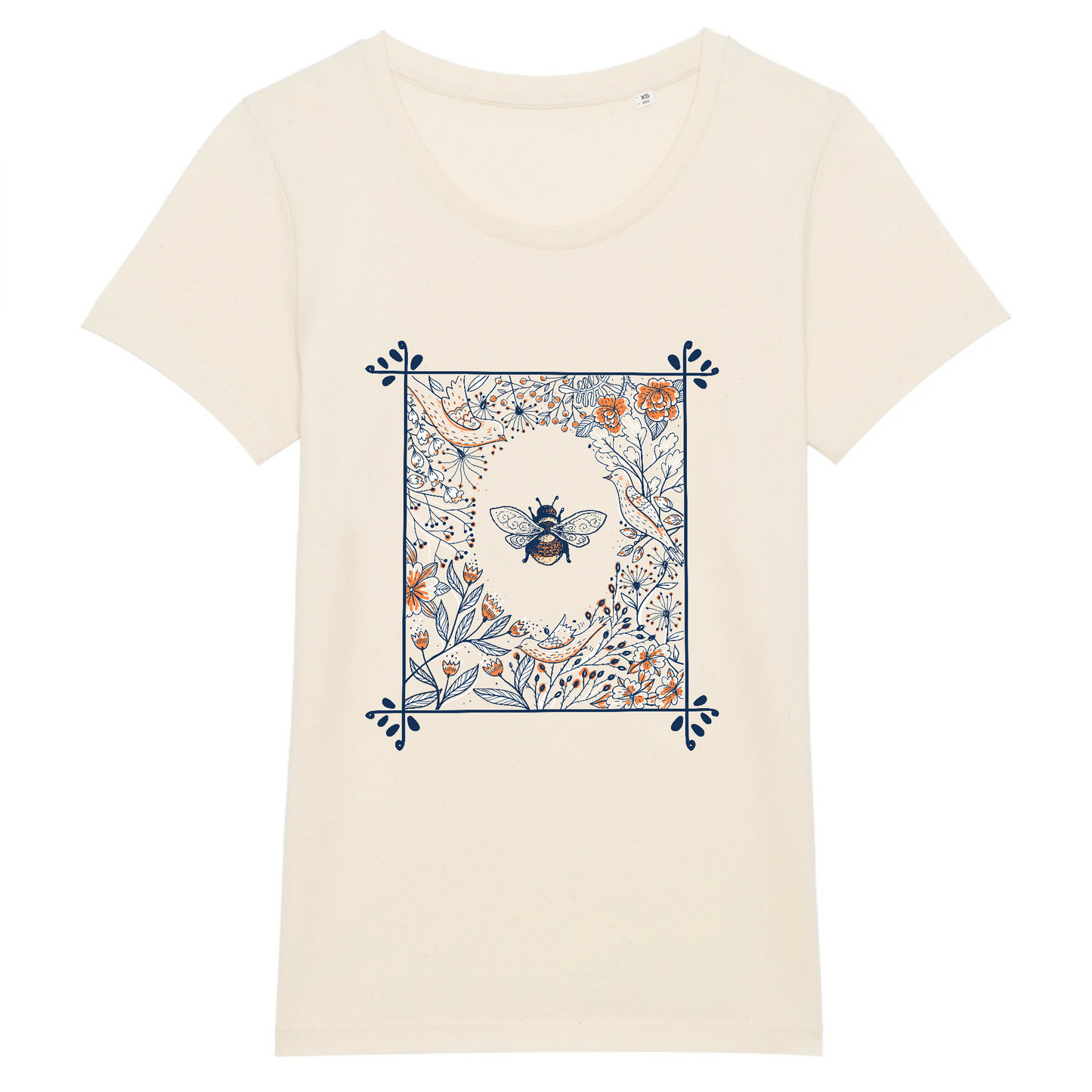 Abeille | T-shirt Femme 100% Coton BIO - EXPRESSER | Naturel
