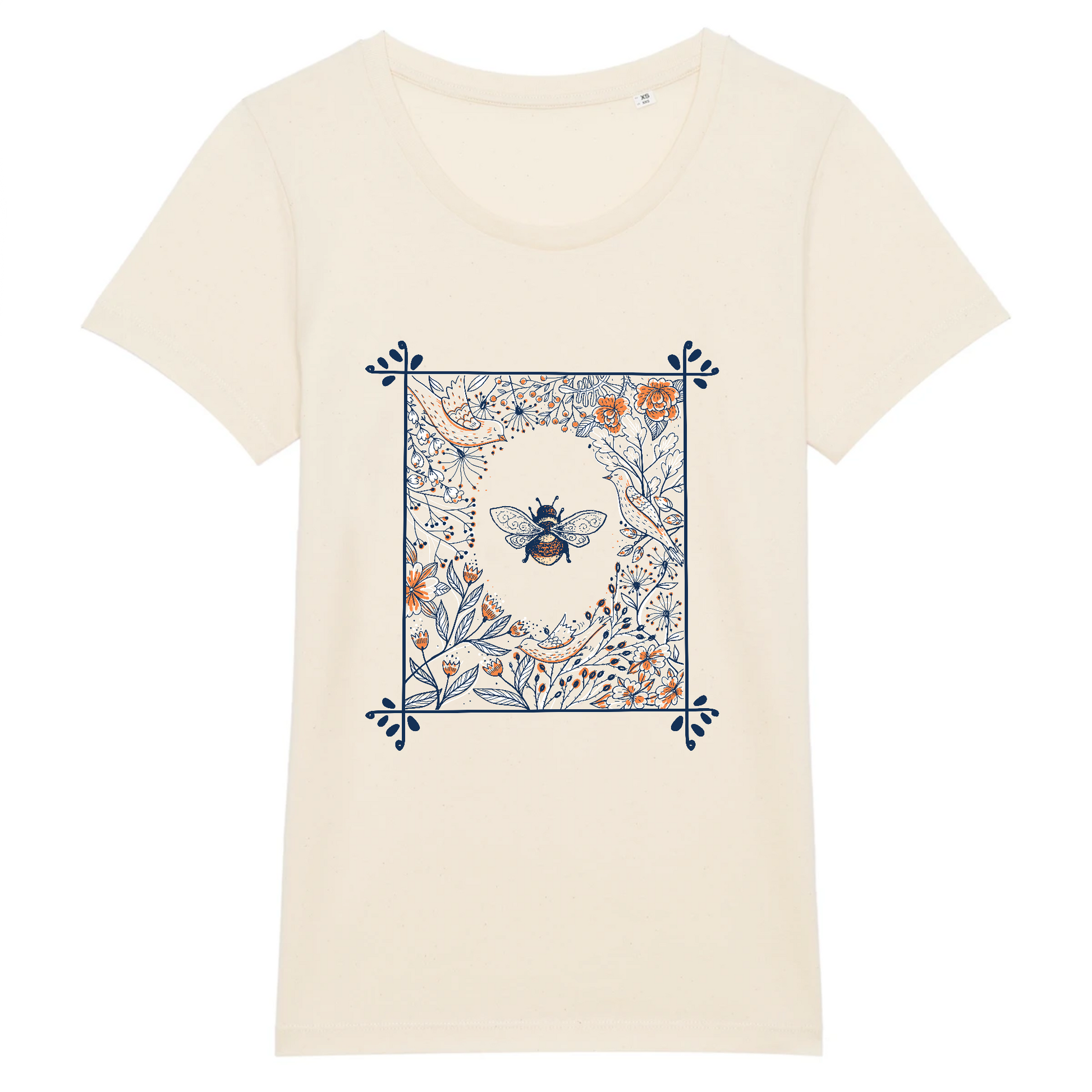Abeille | T-shirt Femme 100% Coton BIO - EXPRESSER | Naturel