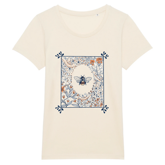 Abeille | T-shirt Femme 100% Coton BIO - EXPRESSER | Naturel