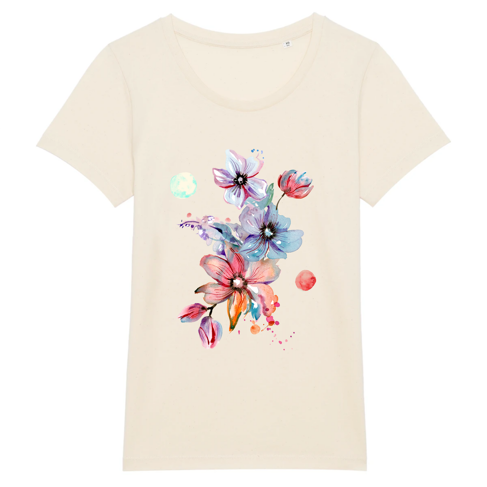 Bouquet | T-shirt Femme 100% Coton BIO - EXPRESSER | Naturel