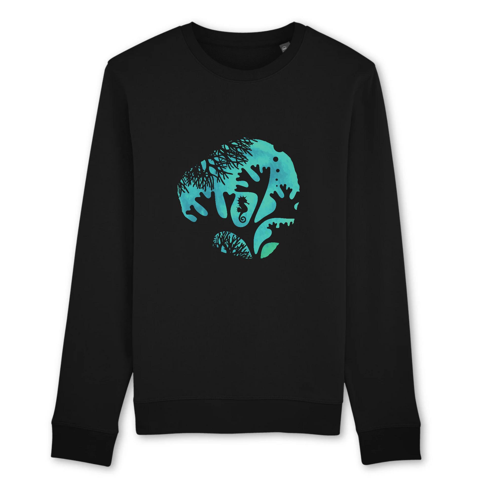 Hippocampe | Sweat BIO Femme | Noir