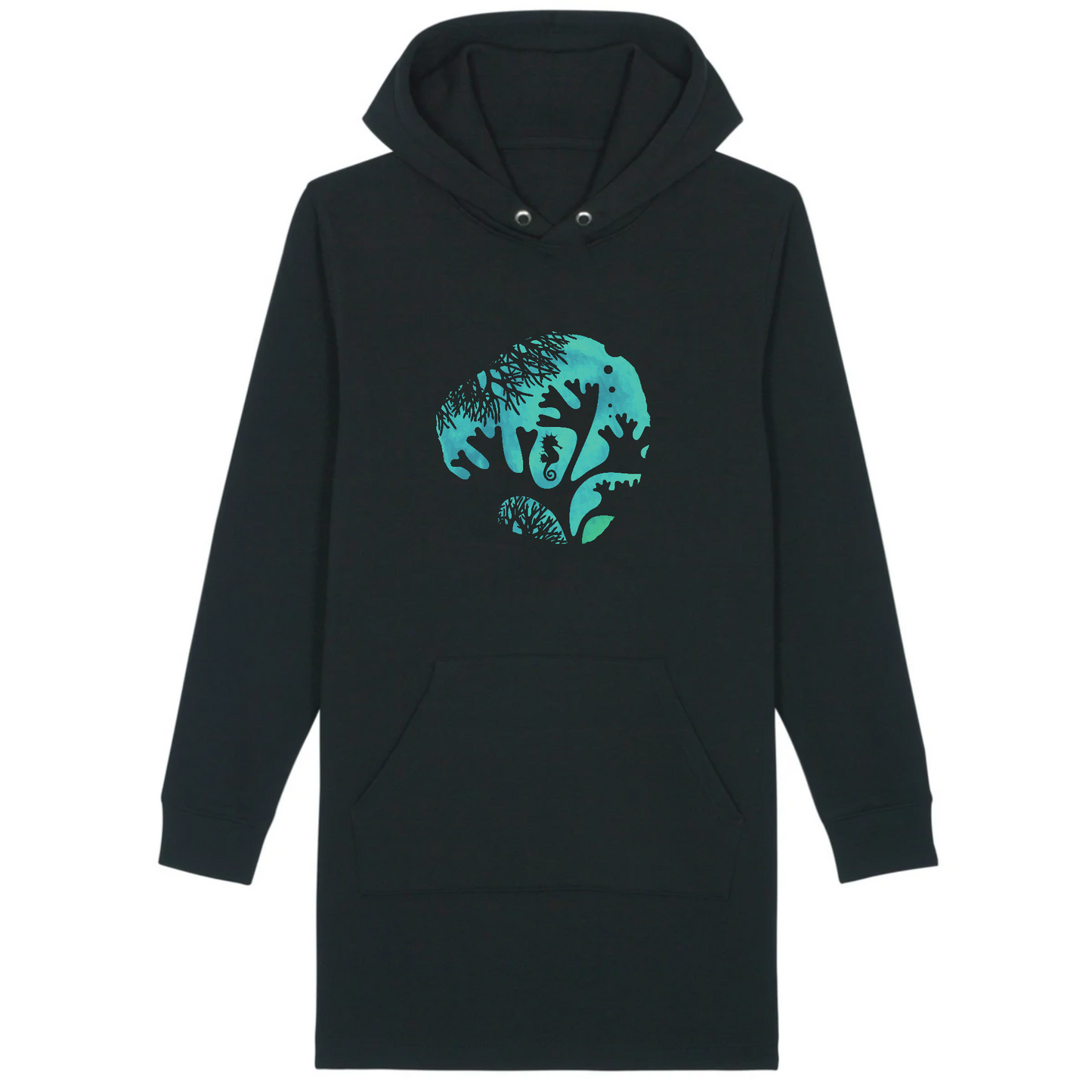 Hippocampe | Robe à capuche - STREETER | Noir
