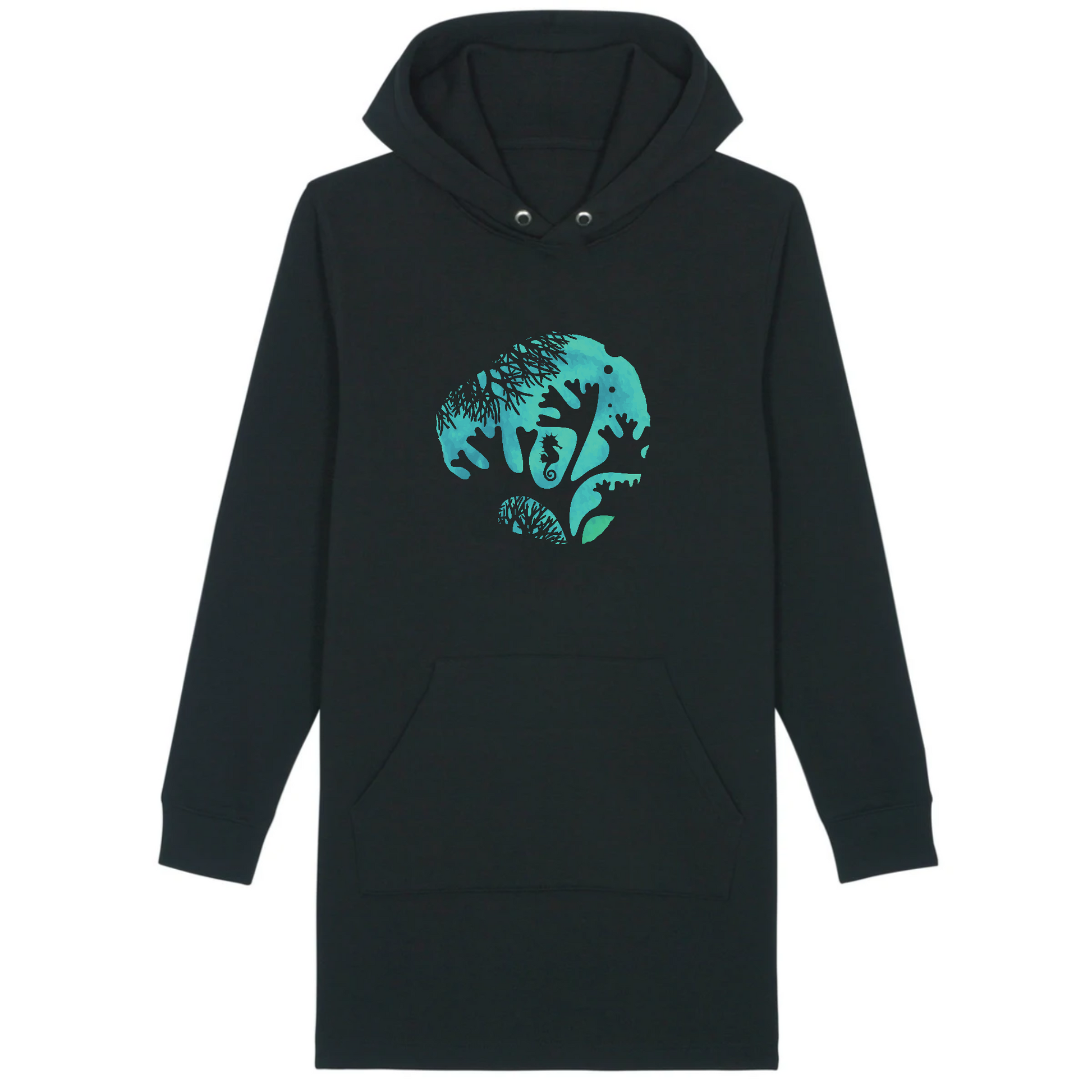 Hippocampe | Robe à capuche - STREETER | Noir