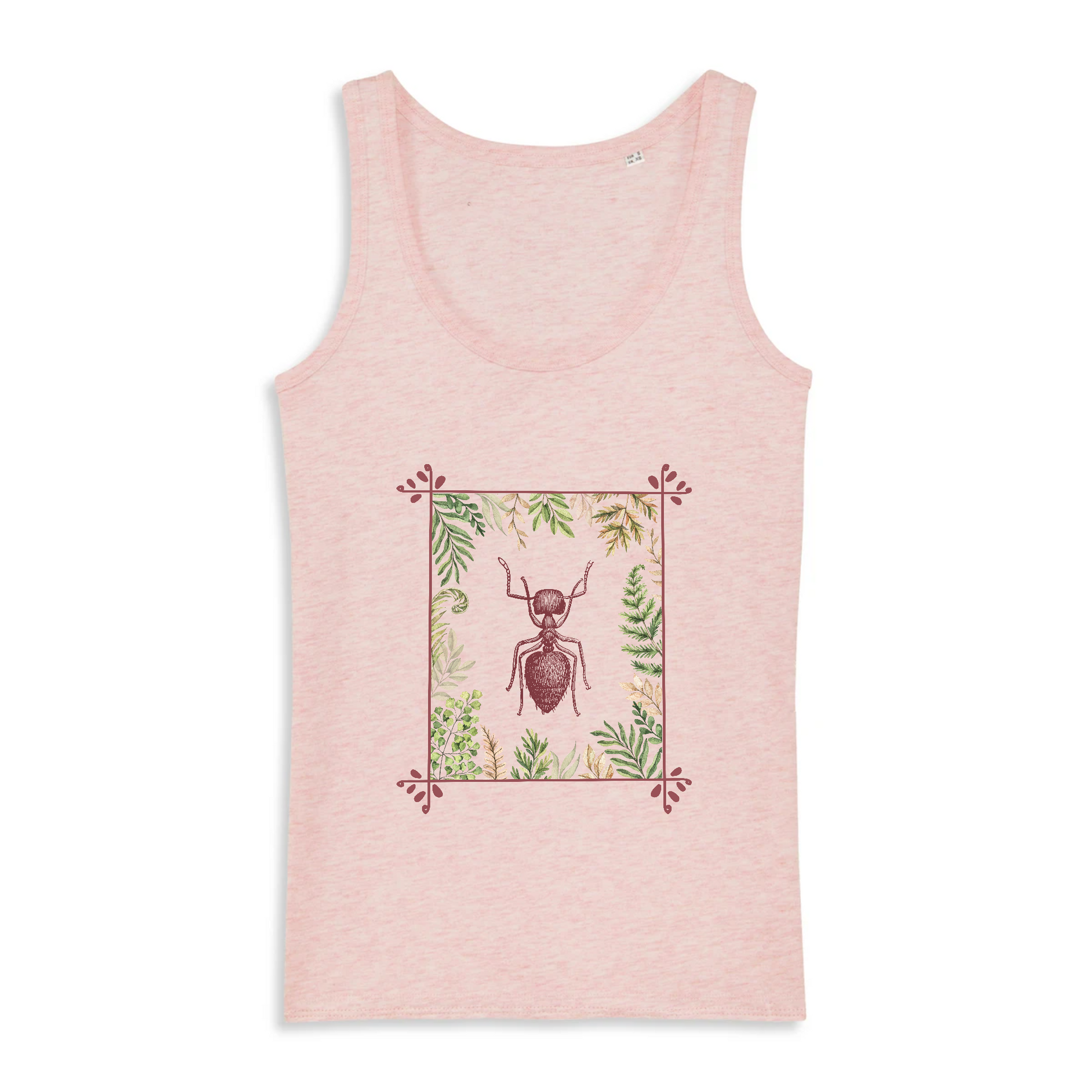 Fourmi | Débardeur Femme 100% coton Bio - DREAMER | Rose chiné