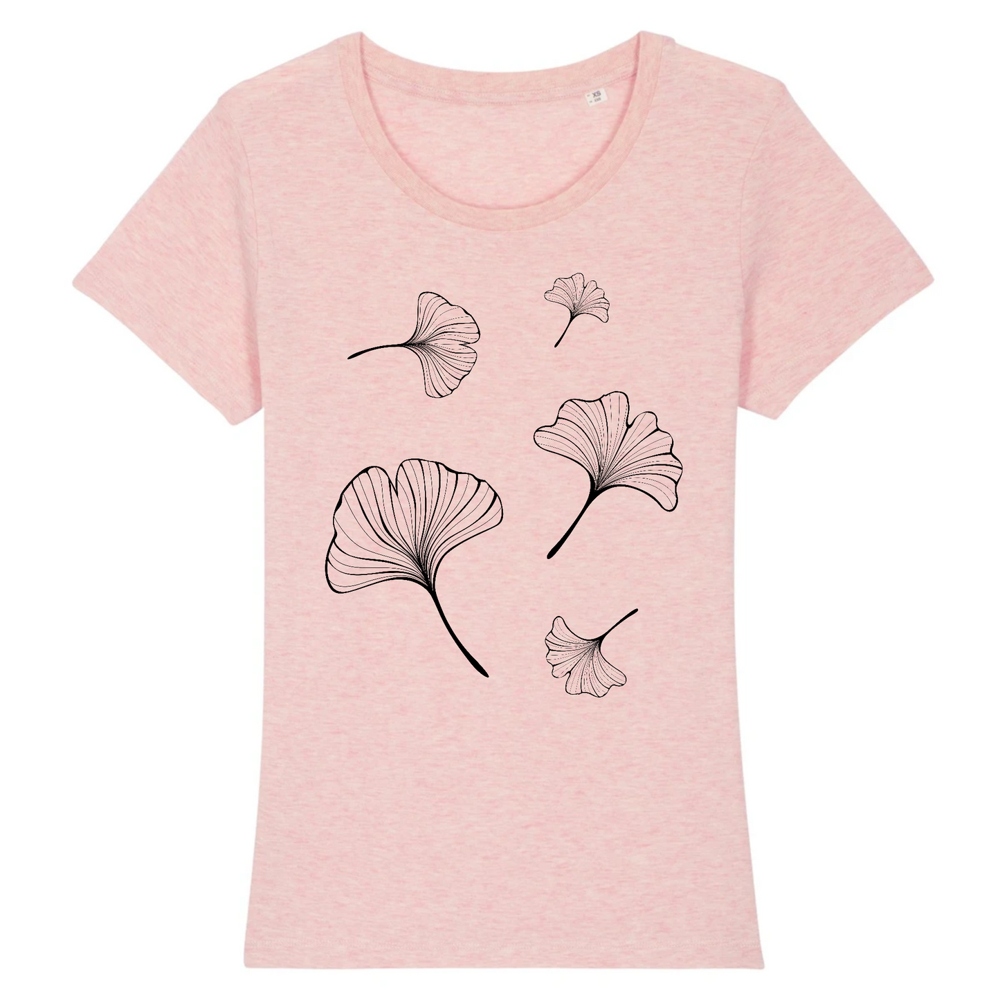 Ginko | T-shirt Femme 100% Coton BIO - EXPRESSER | Rose