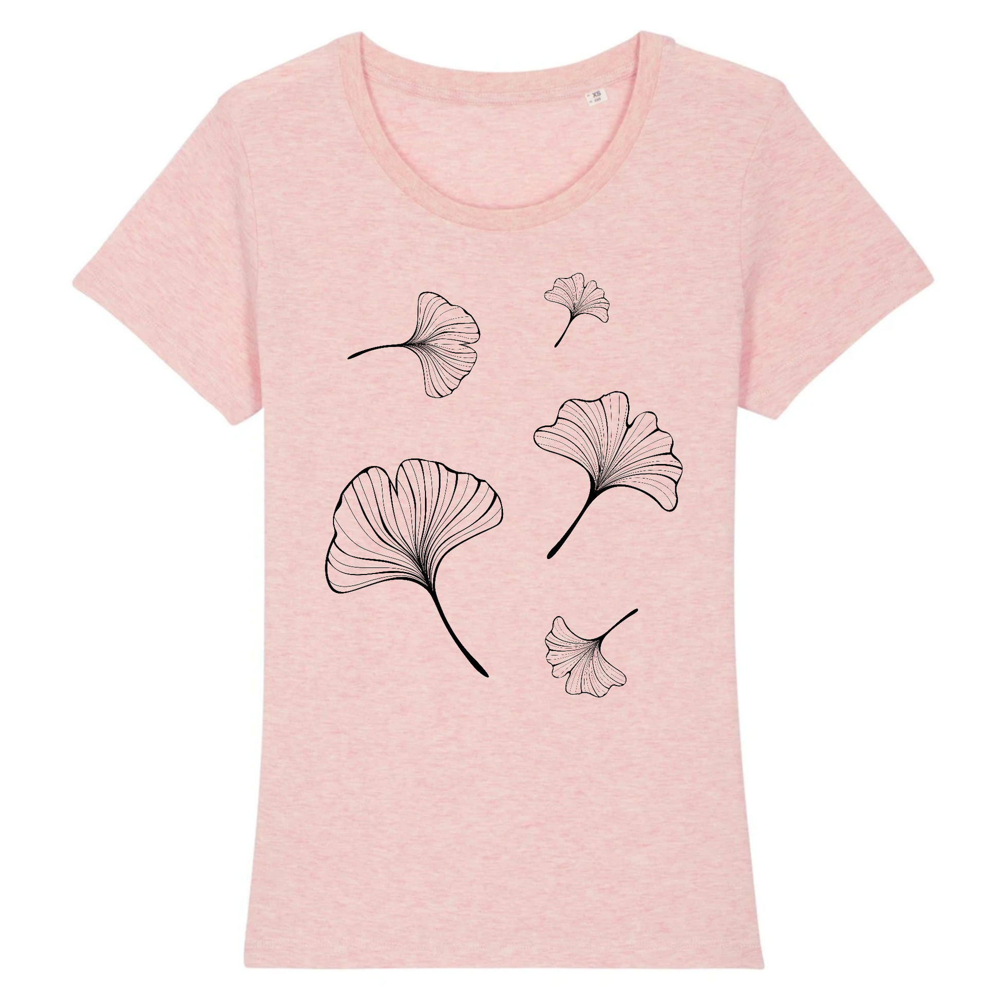 Ginko | T-shirt Femme 100% Coton BIO - EXPRESSER | Rose
